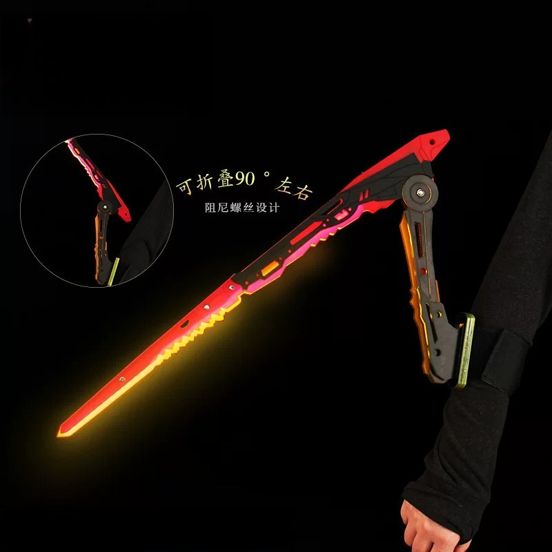 Cosplay Prop Knife - Anime Cyberpunk Katana Mantis Bıçağı Işıklı