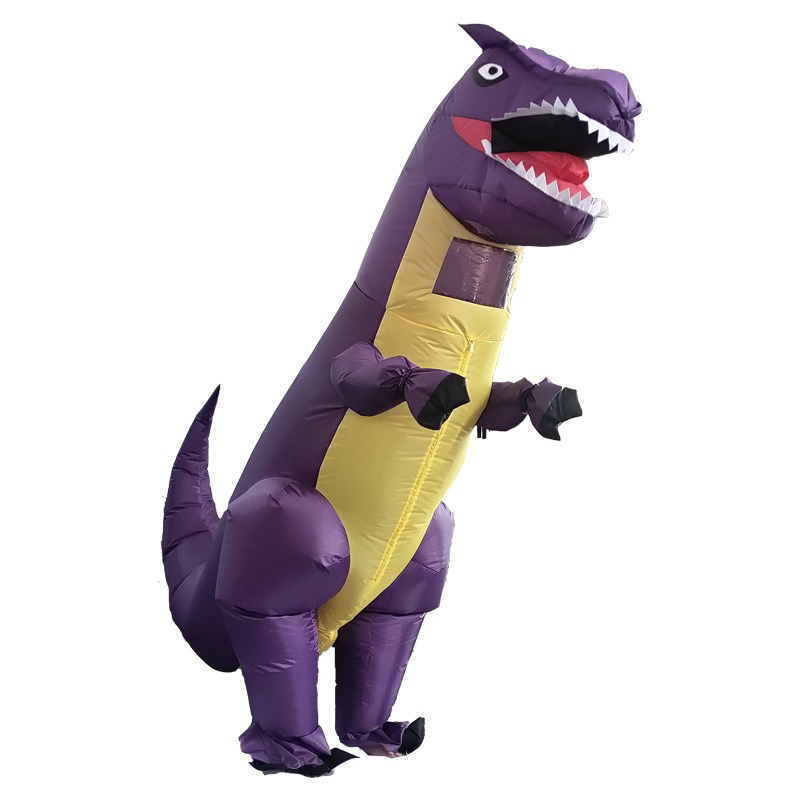 Cosplay Prop Business - Mor; Tyrannosaurus Rex Şişme Kostüm Tam