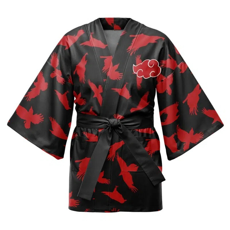 Cosplay Flame Prop - 2026 Moda Trendi Alev Baskılı Kimono