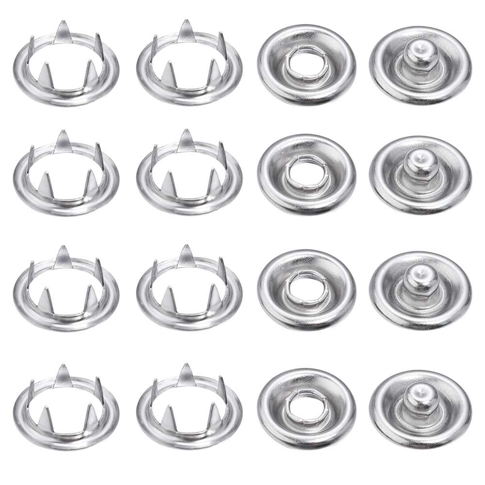 Snap Fastener Set - SAUVOO 50 takım demir Snap düğmesi