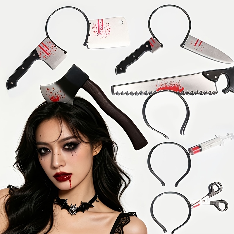 Cosplay Prop Knife - Cadılar Bayramı Dekorasyonu Sahte Kanlı Balta