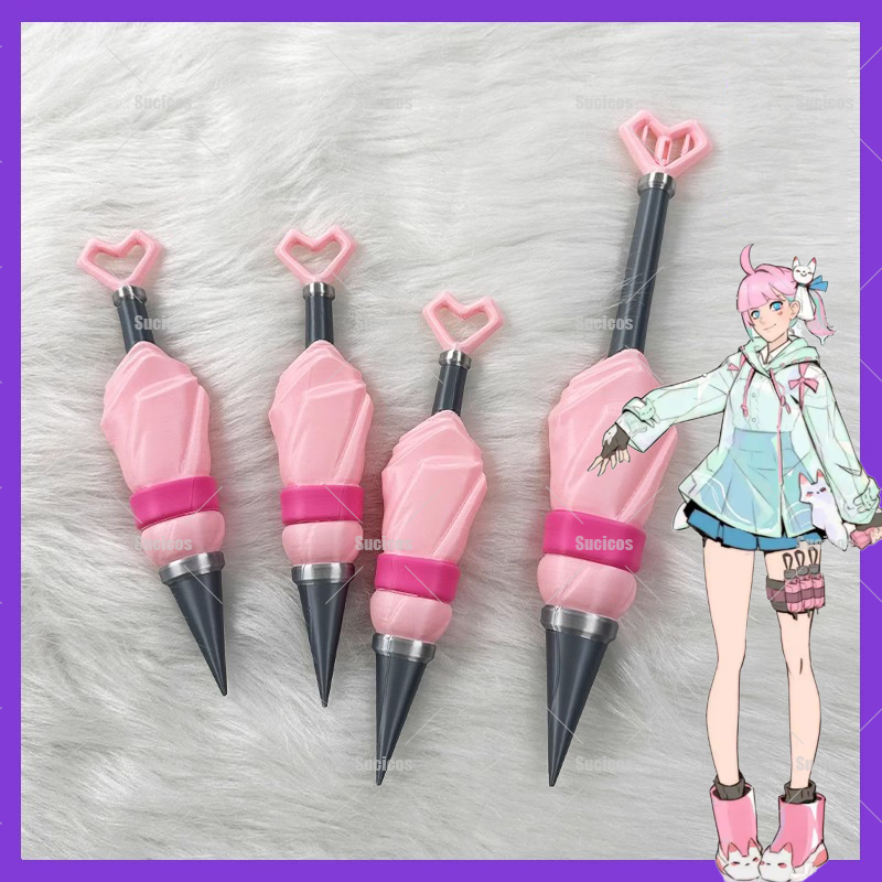 Cosplay Prop Foam - 2025 Oyunu Kiriko Kunai Cosplay Pembe