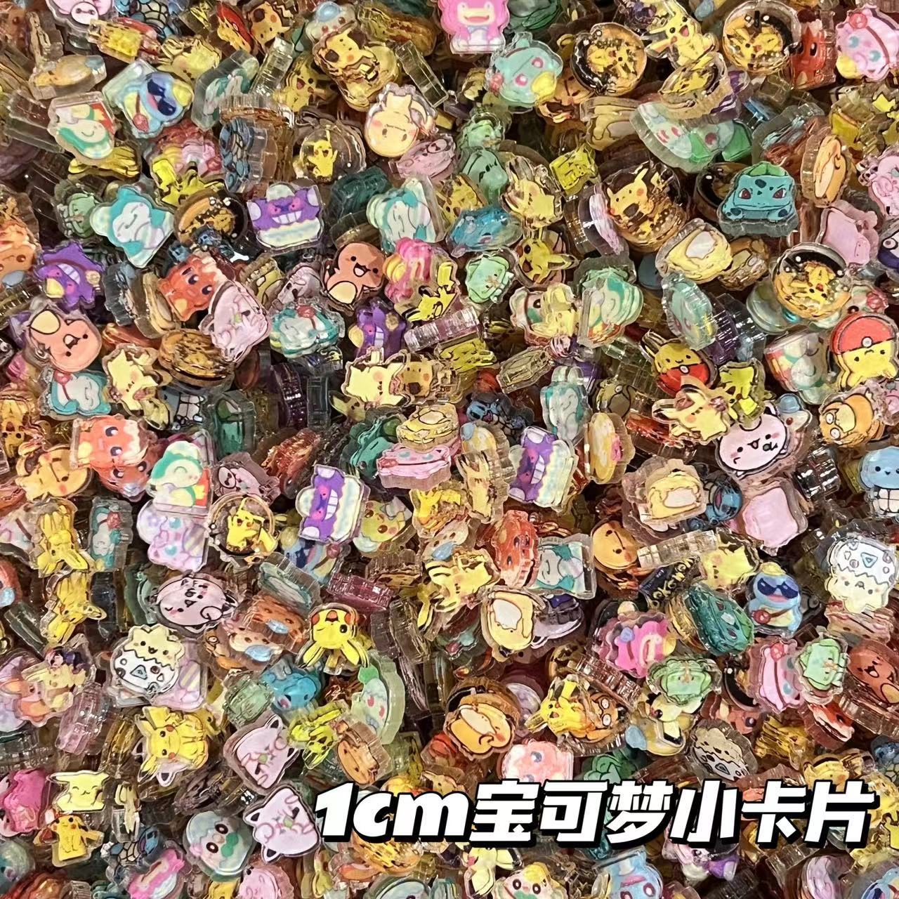 Cosplay Prop Diy - 1cm 2cm Pokémon küçük akrilik parçalar