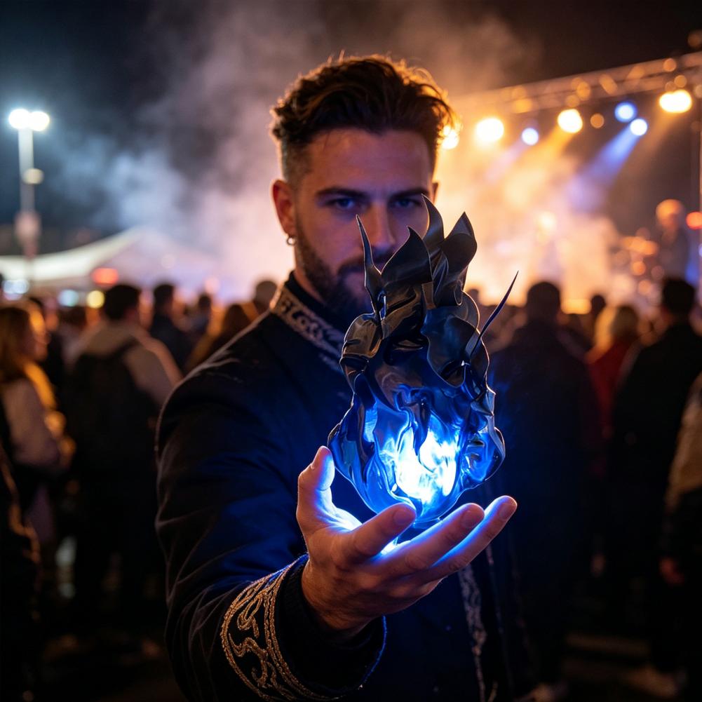 Cosplay Flame Prop - Cosplay Ateş Topu Aksesuarları Parlayan Alev