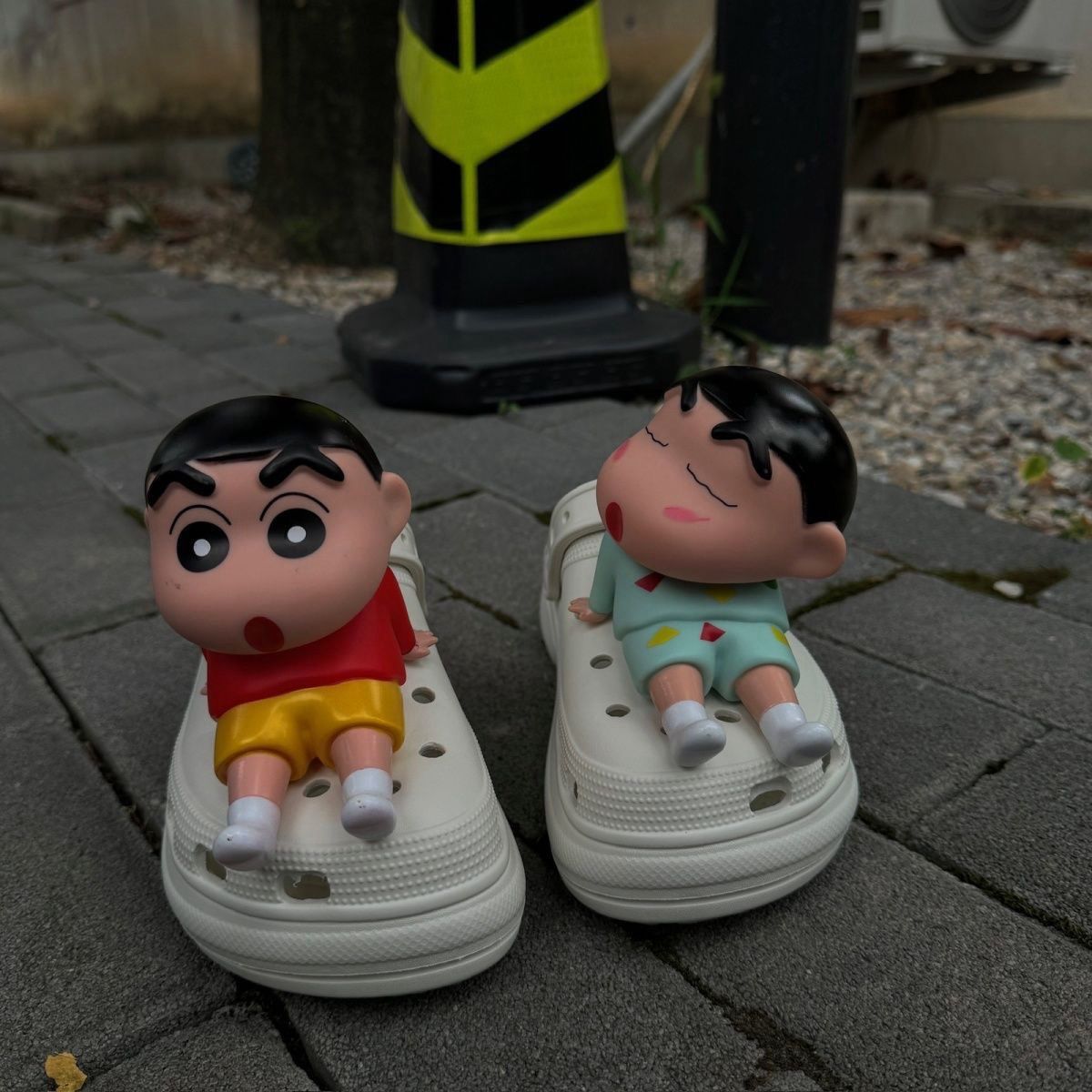 Cosplay Prop Diy - Crayon Shin-chan 3D Yumuşak Ayakkabı Süsleri