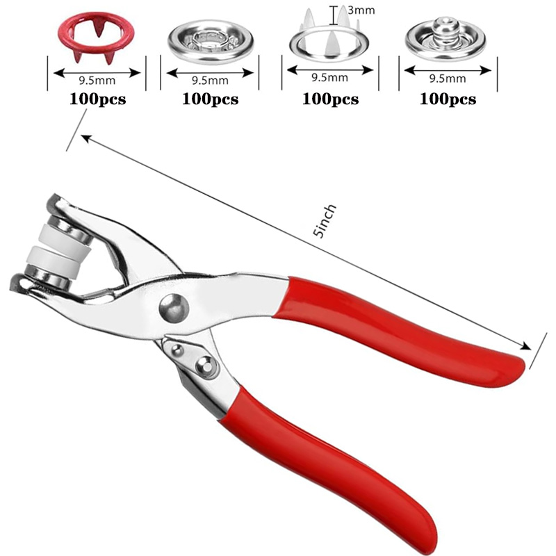 100 takım çıtçıtlı pense otoma - Snap Fastener Set incelemesi ve fiyatı