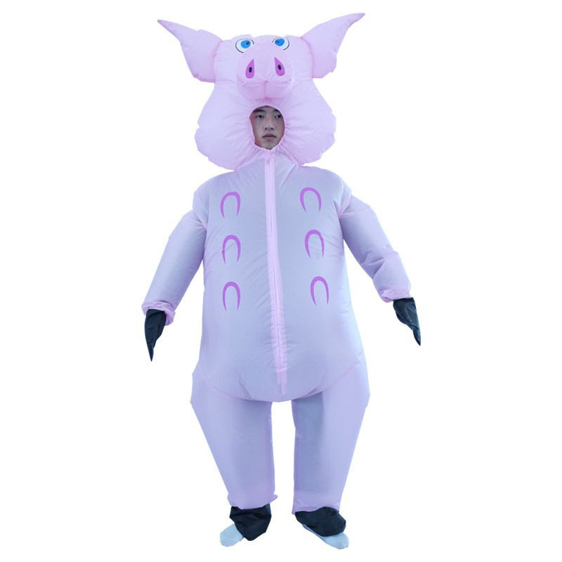 Pembe Domuz Şişme Kostüm İş Ak - Cosplay Prop Business incelemesi ve fiyatı